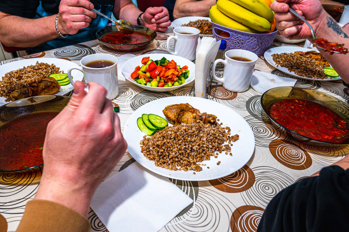 Еда в нашей столовой