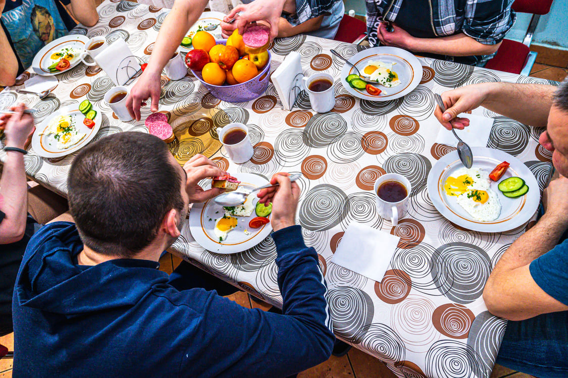 Еда в нашей столовой