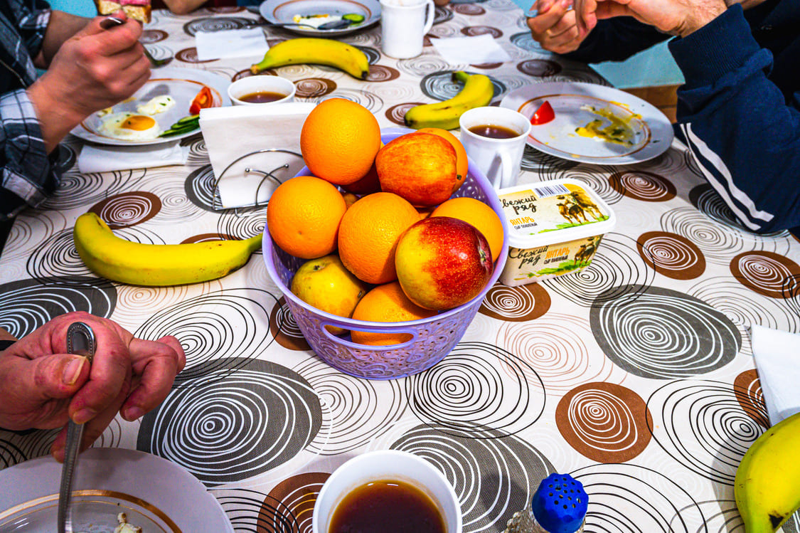 Еда в нашей столовой